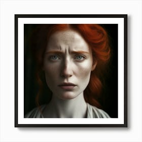 Red Haired Woman Art Print