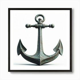 Old Ship Anchor 1 Nautical Art Print