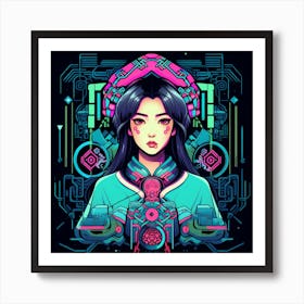 Asian Girl 7 Art Print