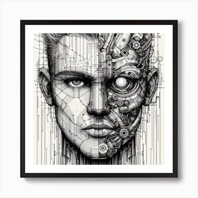 Robot Man Art Print