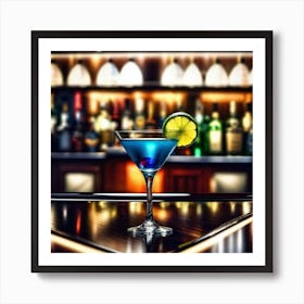 Cocktail In A Bar 2 Art Print