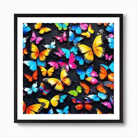 Colorful Butterflies 36 Art Print