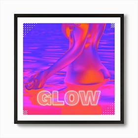 Glow Neon Art Print