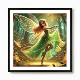 Fairy In The Forest Art Print