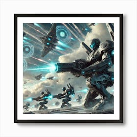 Asterian Nebula Sentinels Anti Air 1 Art Print