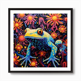 Frog In The Garden Art Print