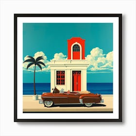 'The Old Car' Art Print