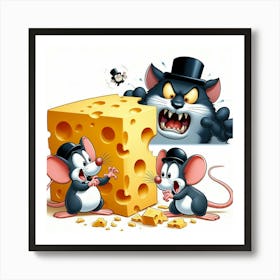 Mouse And Cheese 4 Art Print