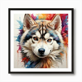 Husky Painting 2 Art Print