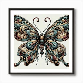 Butterfly Tattoo Design Art Print