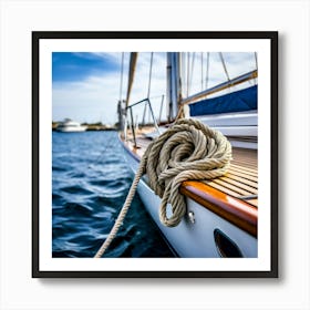 Sailboat On The Sea 2 Art Print