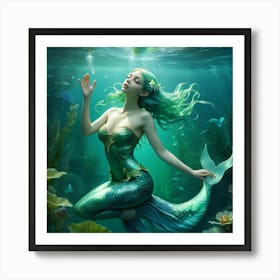 Mermaid 5 Art Print