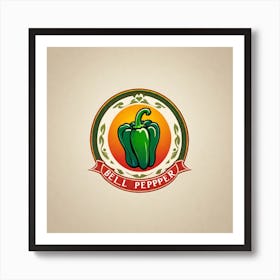 Bell Pepper Logo Art Print