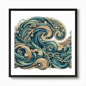 Ocean Wave Art Print