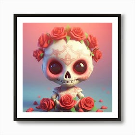 Day Of The Dead Skull 6 Art Print