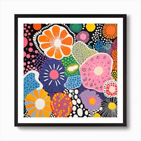 Abstract Yayoi Kusama Art Print Design Art Print