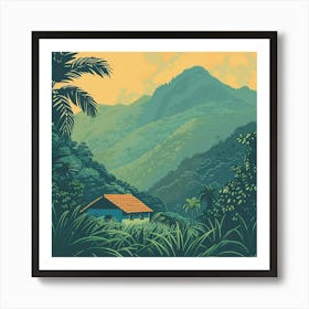 House In The Jungle 1 Art Print