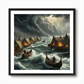 Viking Battle Art Print