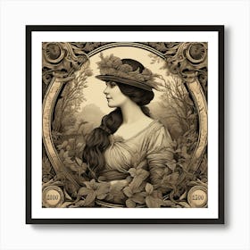 Lady In A Hat Art Print