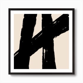 The Abstract V Square Art Print