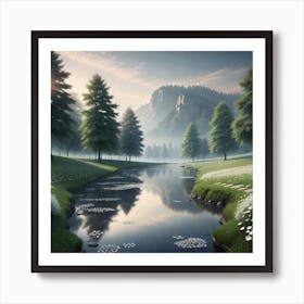 Landscape Painting 31 Art Print