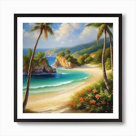 Tropical Beach 10 Art Print