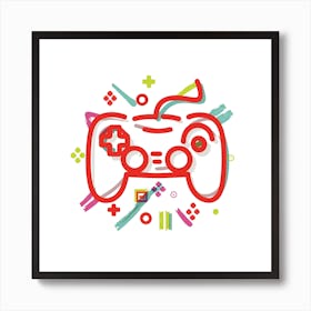 Video Game Controller 4 Art Print