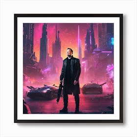 Futuristic Cityscape 74 Art Print