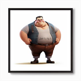 Fat Man Art Print