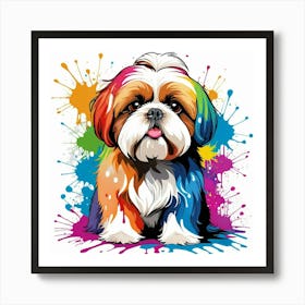 Graffiti Shih Tzu Art Print