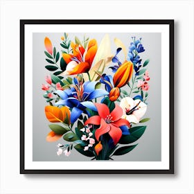 Bouquet Of Flowers 1 Art Print