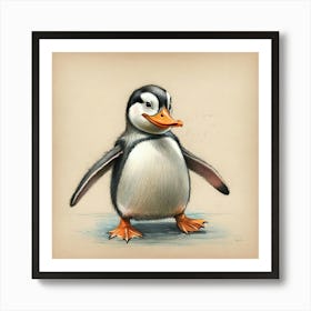 Penguin 10 Art Print