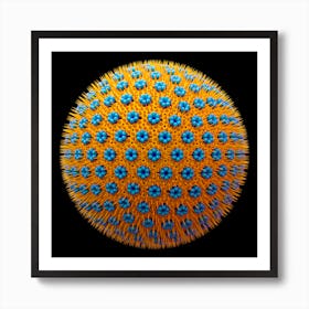 Spicky Virus Particle Type 9 Art Print