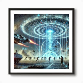 Temporal Disruption Matrix Time Manipulation Art Print