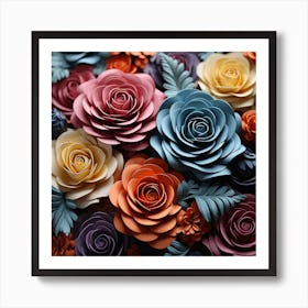 Paper Roses 2 Art Print