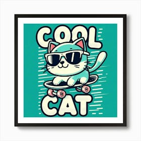 Cool Cat Art Print