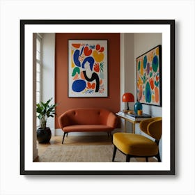 Modern Living Room Art Print