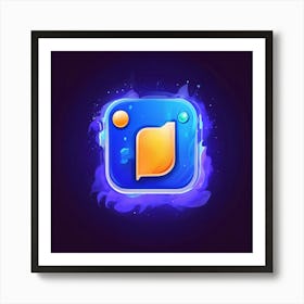 Discord Messaging App Icon Logo Gaming Community Voice Chat Social Media Platform Commun (6) Art Print