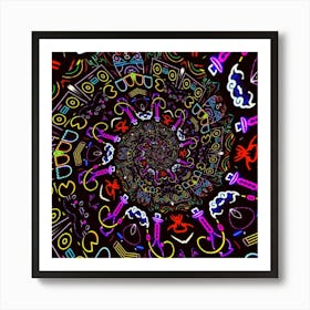 Psychedelic Spiral 7 Art Print