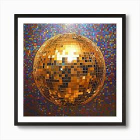 Disco Ball Art 38 Art Print