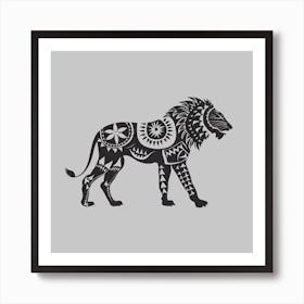 Tribal Lion Art Print