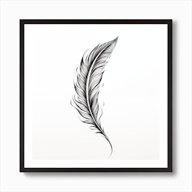 Feather Tattoo Art Print