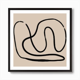 The Swirls I Square Art Print