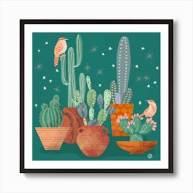 Cactus Garden Art Print