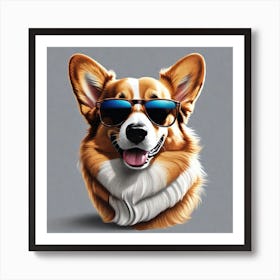 Corgi Portrait Art Print