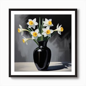 Daffodils In A Vase Póster