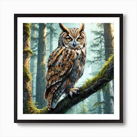 Great Horned Owl 2 Art Print