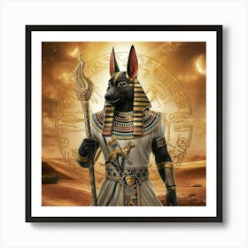 Egyptian ANUBIS 1 Art Print