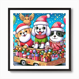 Santa'S Sleigh 1 Art Print