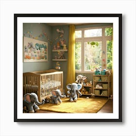 Please Create A Realistic Image Of A Nursery Fille (15) Art Print